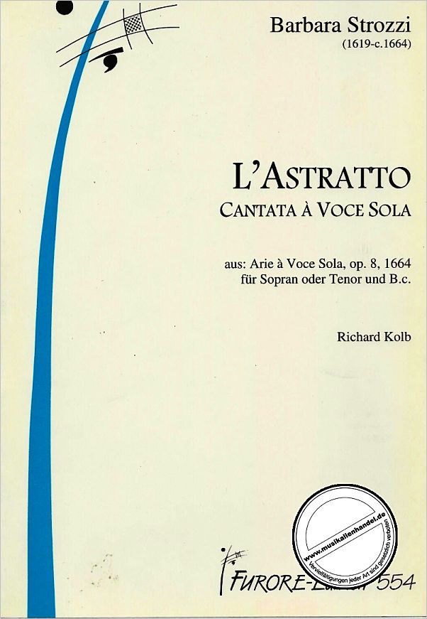 Titelbild für FUE 554 - L'ASTRATTO ARIE AUS OP 8