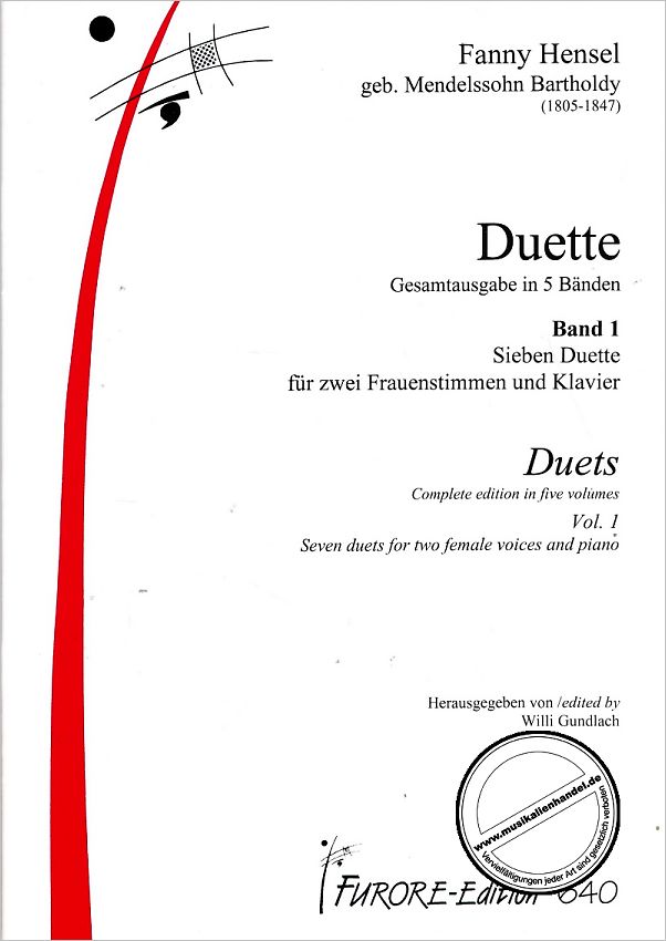 Titelbild für FUE 640 - DUETTE 1