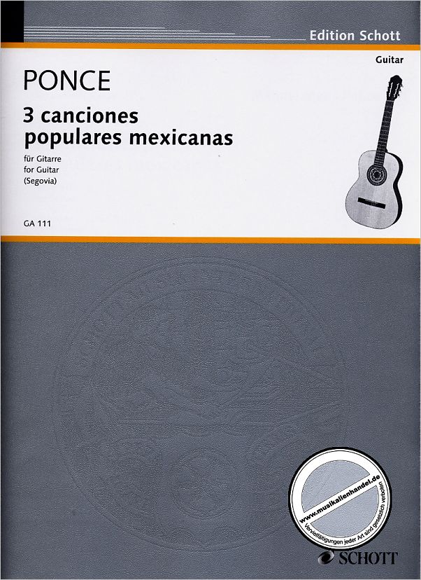Titelbild für GA 111 - TRES CANCIONES POPULARES MEXICANAS