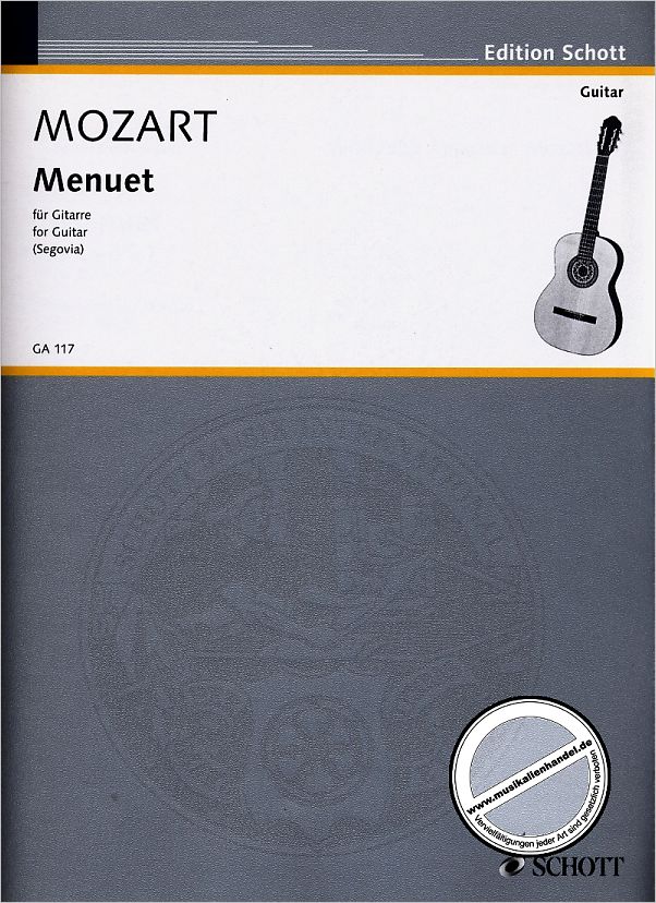 Titelbild für GA 117 - MENUETTE