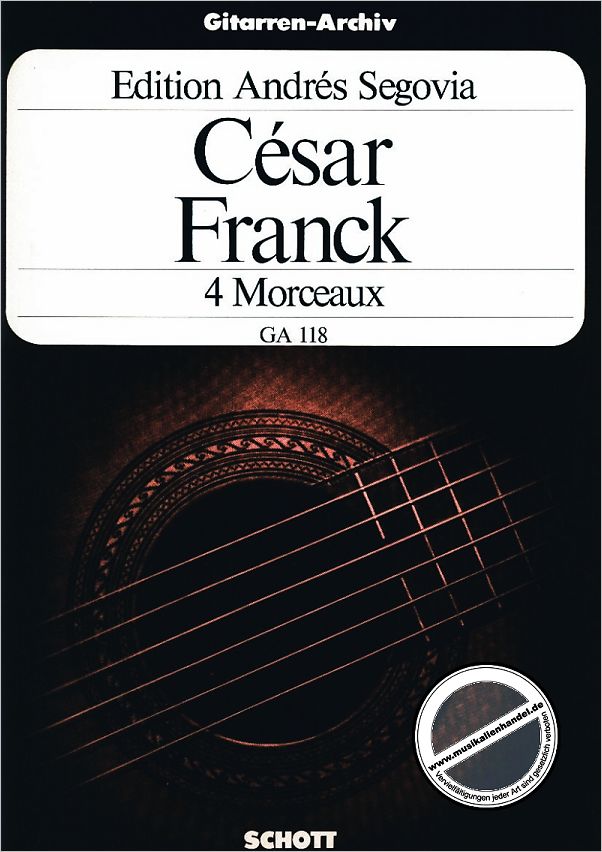Titelbild für GA 118 - MORCEAUX 4