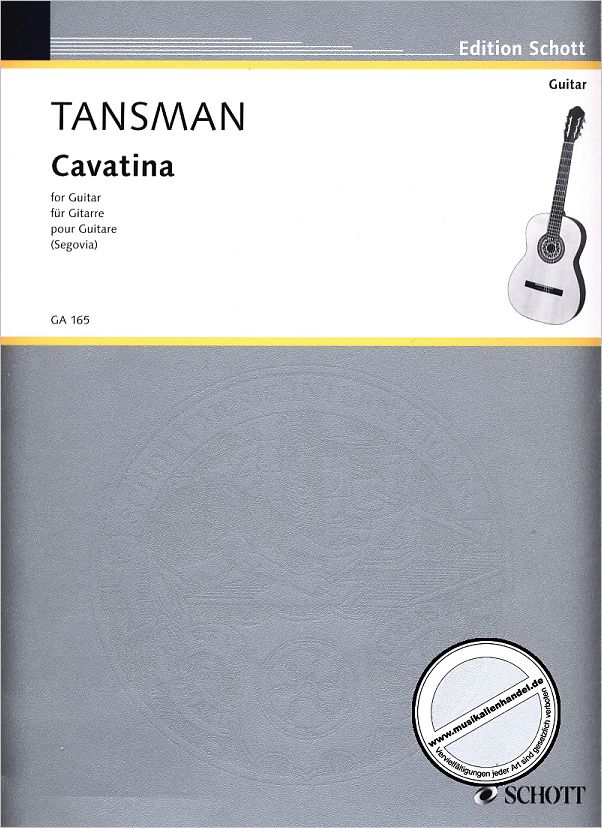 Titelbild für GA 165 - CAVATINE