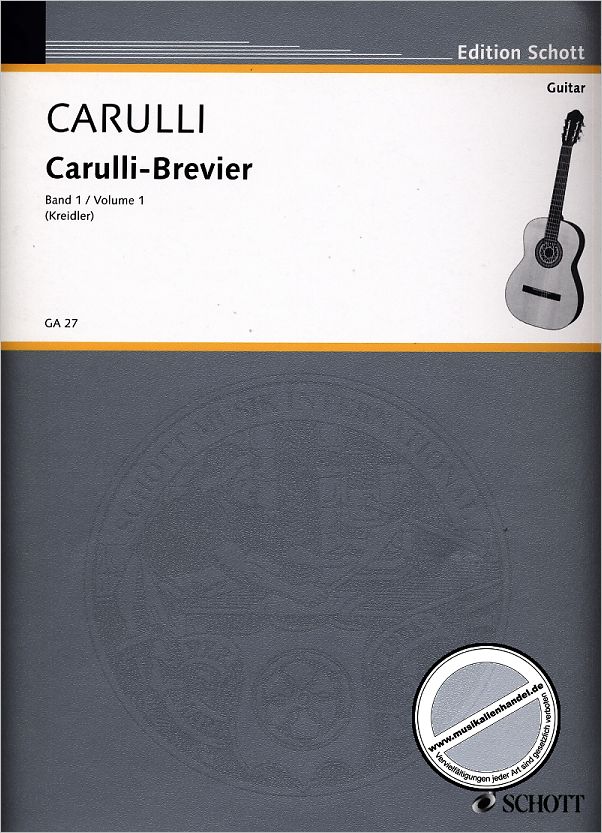 Titelbild für GA 27 - CARULLI BREVIER 1