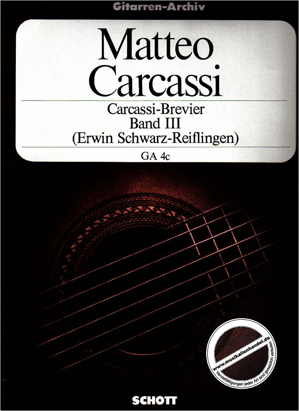 Titelbild für GA 4-03 - CARCASSI BREVIER 3