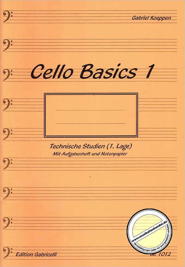 Titelbild für GC 1012 - CELLO BASICS 1