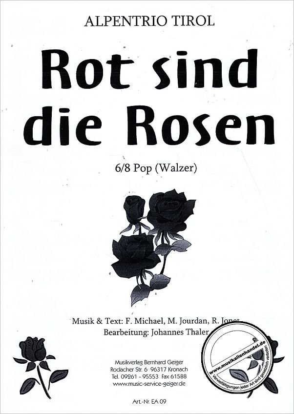 Titelbild für GEIGER -EA09 - ROT SIND DIE ROSEN