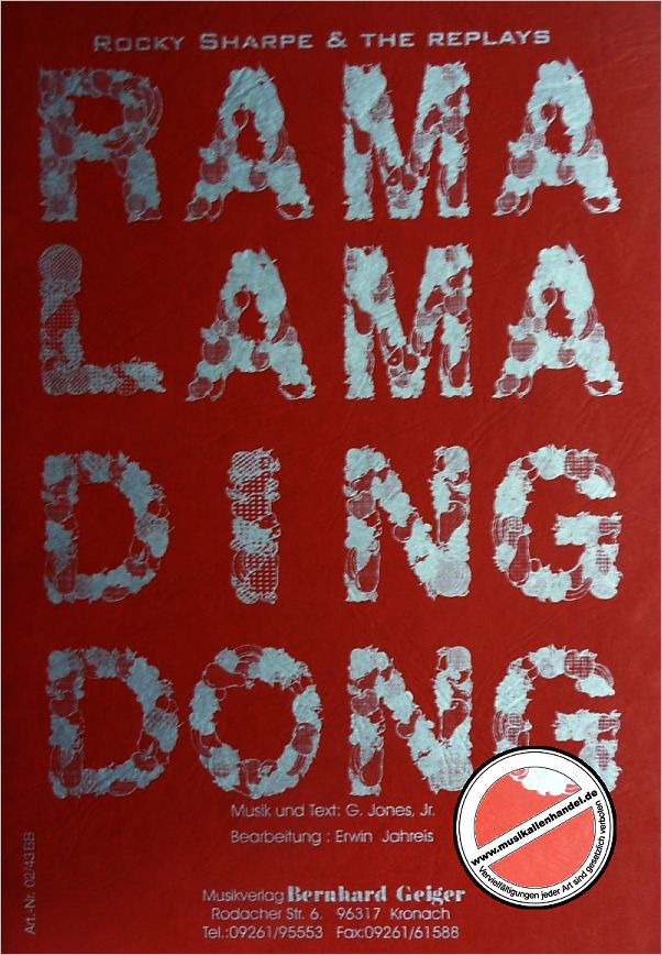 Titelbild für GEIGER 02-43-BB - RAMA LAMA DING DONG