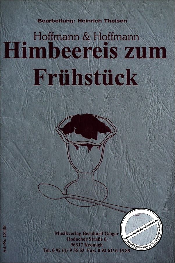 Titelbild für GEIGER 104-BB - HIMBEEREIS ZUM FRUEHSTUECK