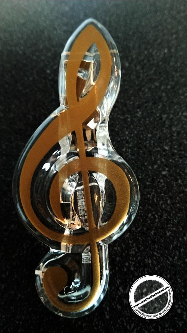 Titelbild für GIFT -C1065 - Noten Clip Violinschluessel Form