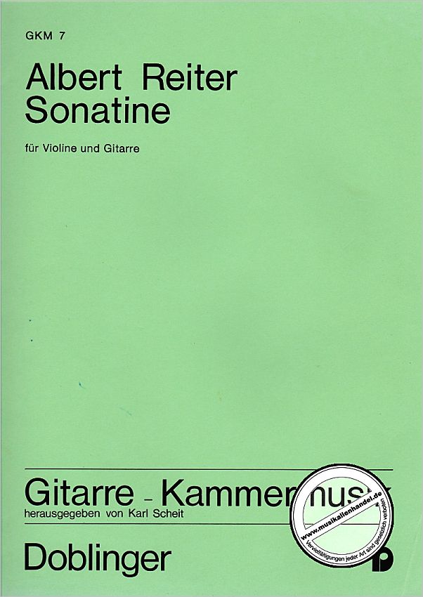 Titelbild für GKM 7 - SONATINE