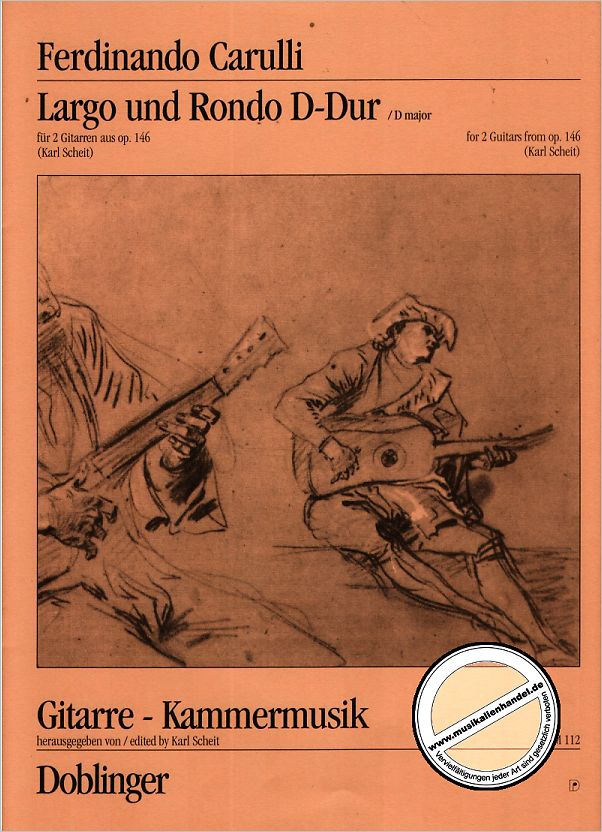 Titelbild für GKM 112 - LARGO + RONDO D-DUR OP 146