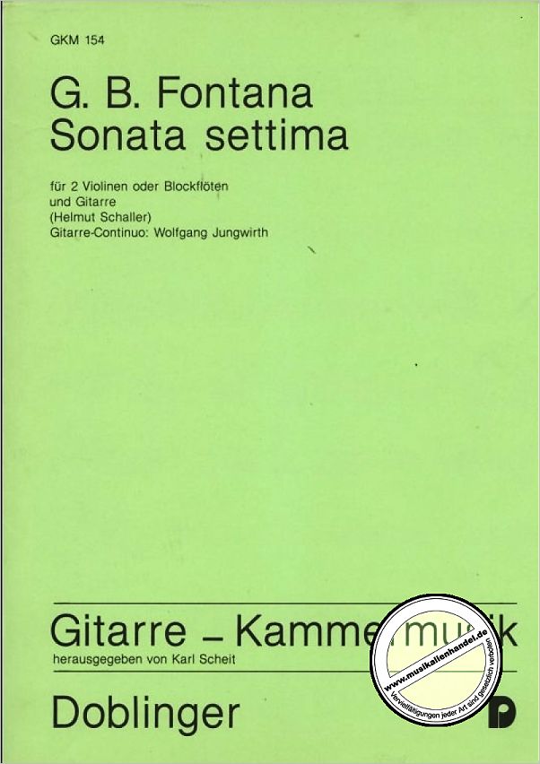 Titelbild für GKM 154 - SONATA SETTIMA (7)