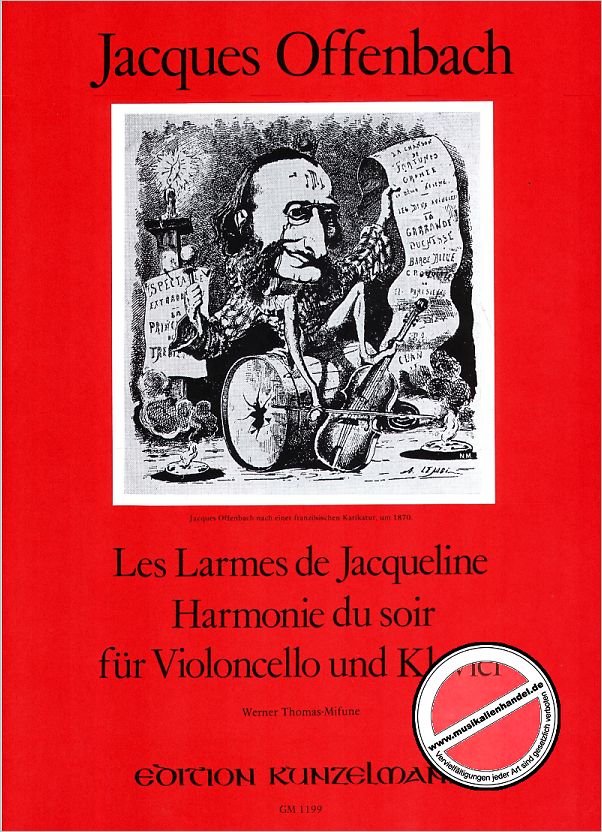 Titelbild für GM 1199 - LES LARMES DE JACQUELINE + HARMONIES DU SOIR