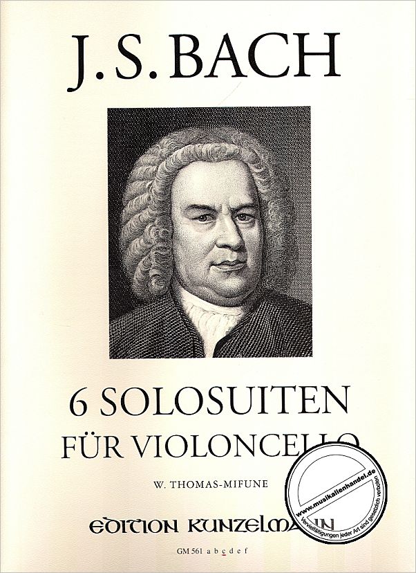 Titelbild für GM 561C - SUITE 3 C-DUR BWV 1009 (VC)