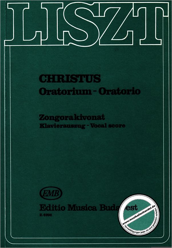 Titelbild für GM 96 - CHRISTUS - ORATORIUM
