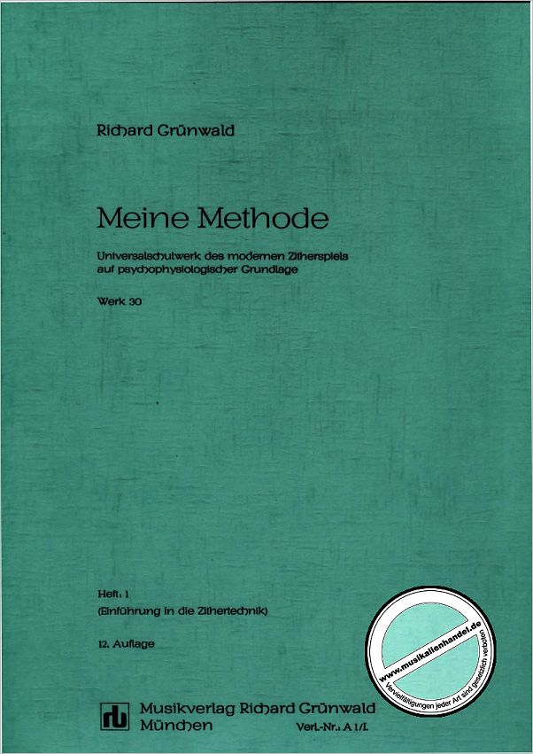 Titelbild für GRUEN -A1-1 - MEINE METHODE 1