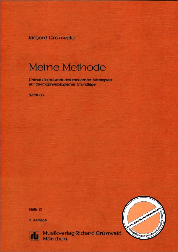 Titelbild für GRUEN -A1-10 - MEINE METHODE 10