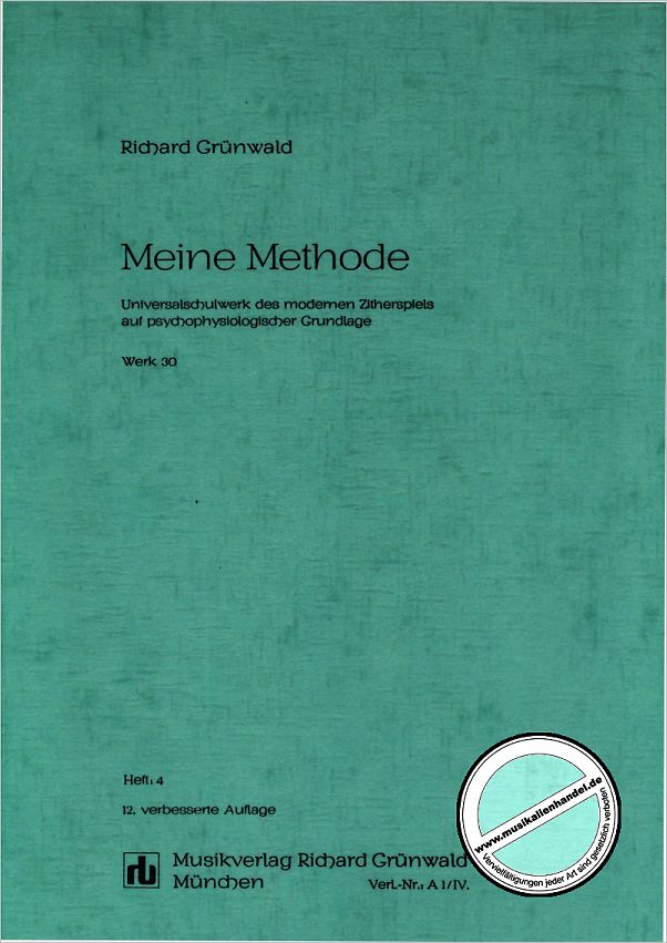 Titelbild für GRUEN -A1-4 - MEINE METHODE 4
