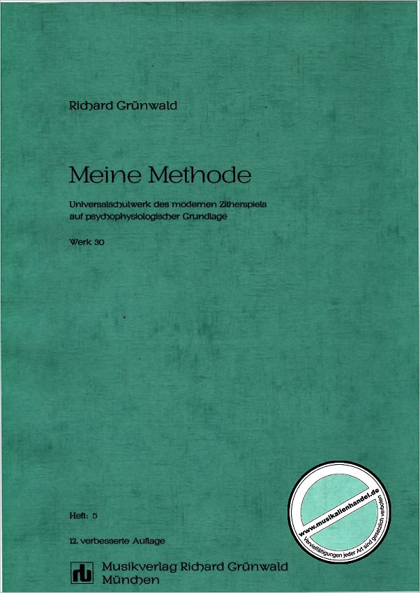 Titelbild für GRUEN -A1-5 - MEINE METHODE 5