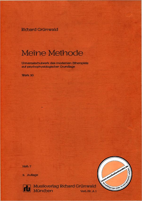 Titelbild für GRUEN -A1-7 - MEINE METHODE 7