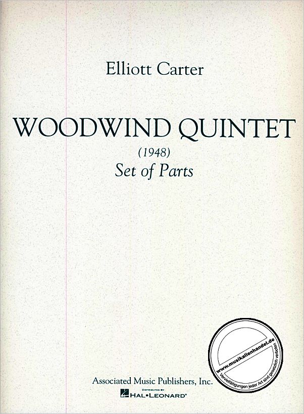 Titelbild für GS 22372 - WOODWIND QUINTET (1948)