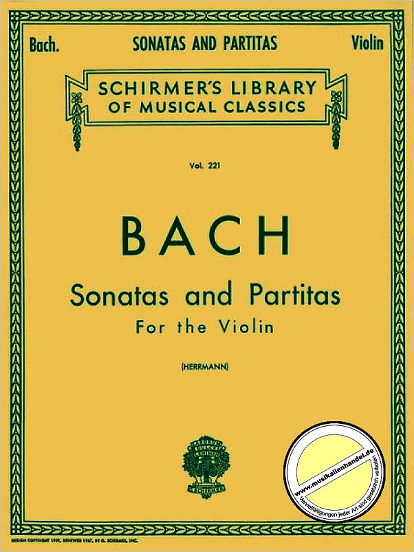 Titelbild für GS 25355 - 3 SONATEN + 3 PARTITEN BWV 1001-1006 VL SOLO