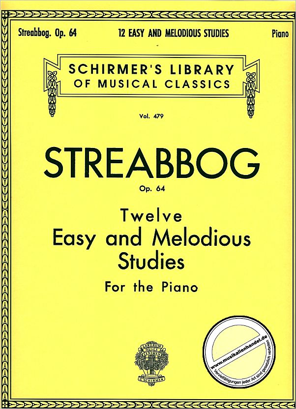 Titelbild für GS 25520 - 12 VERY EASY + MELODIOUS STUDIES OP 64 GRADE 2