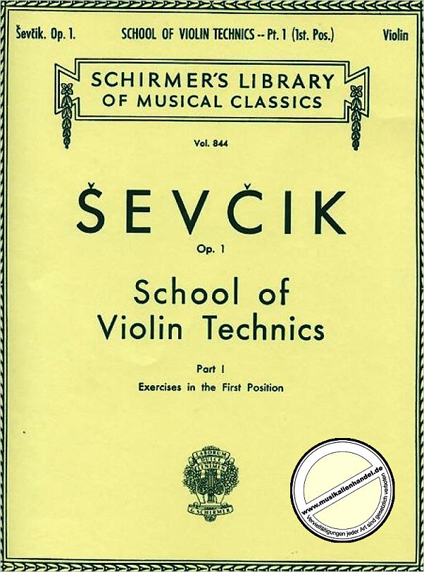 Titelbild für GS 25662 - SCHOOL OF VIOLIN TECHNICS BOOK 1