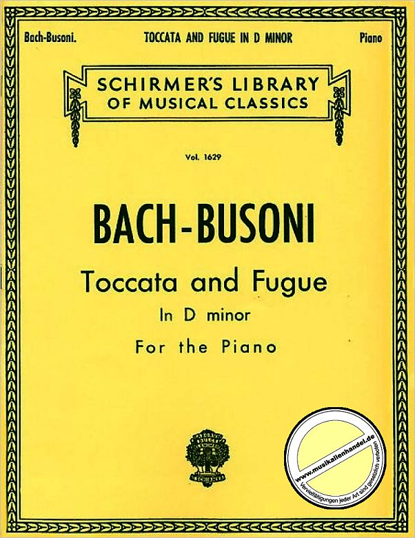 Titelbild für GS 26060 - TOCCATA + FUGE D-MOLL BWV 565