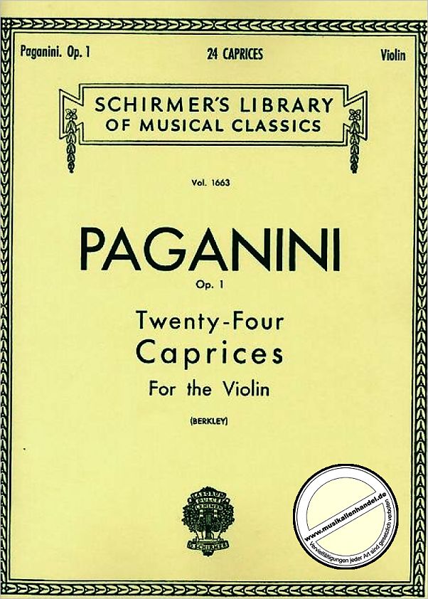 Titelbild für GS 26084 - 24 CAPRICCI OP 1