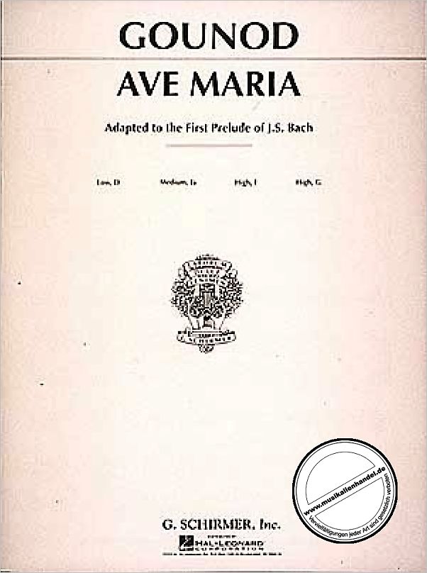 Titelbild für GS 27211 - AVE MARIA F-DUR