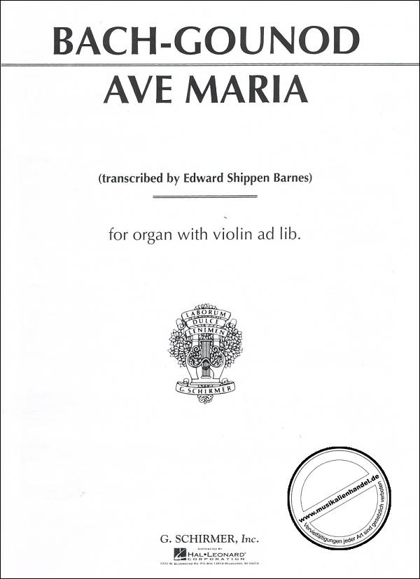 Titelbild für GS 27687 - AVE MARIA