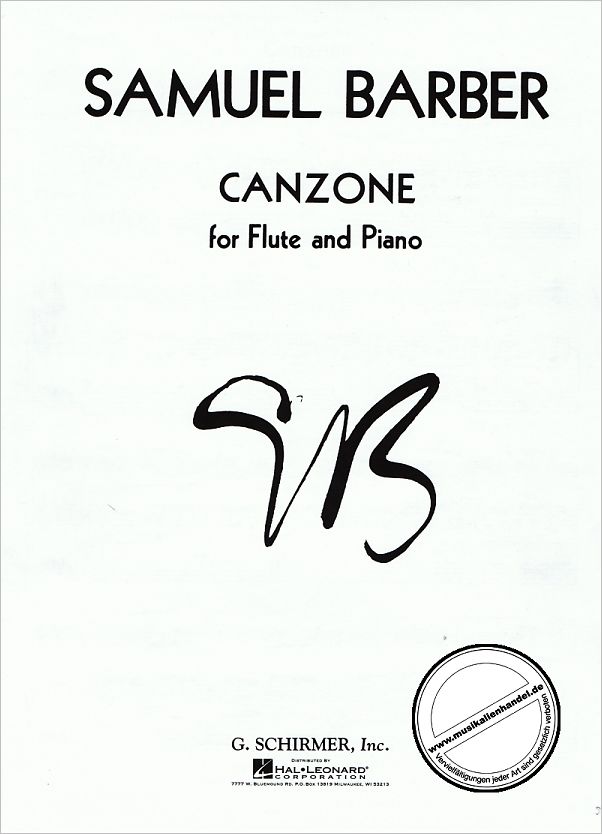 Titelbild für GS 28940 - CANZONE