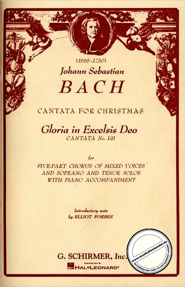 Titelbild für GS 32489 - KANTATE 191 GLORIA IN EXCELSIS DEO BWV 191