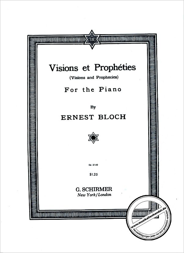 Titelbild für GS 32875 - VISIONS ET PROPHET