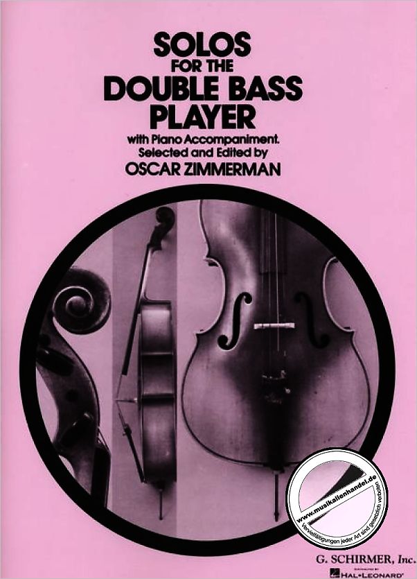 Titelbild für GS 33083 - SOLOS FOR THE DOUBLE BASS PLAYER