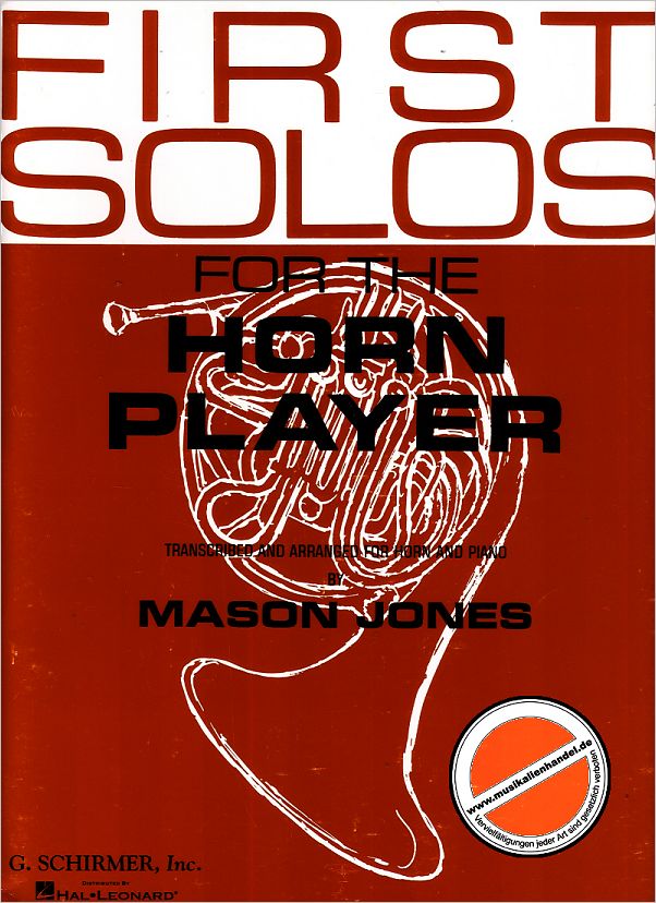 Titelbild für GS 33245 - FIRST SOLOS FOR THE HORN PLAYER