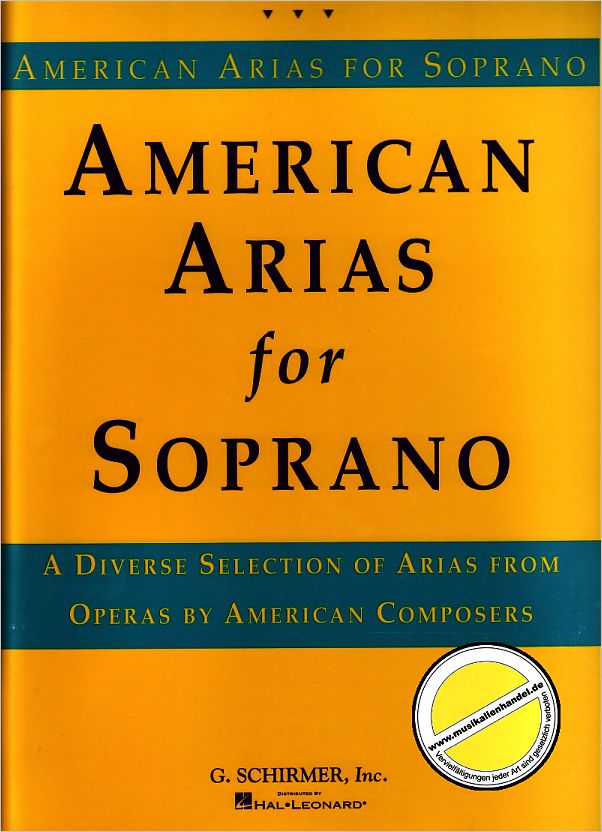 Titelbild für GS 81197 - AMERICAN ARIAS FOR SOPRANO