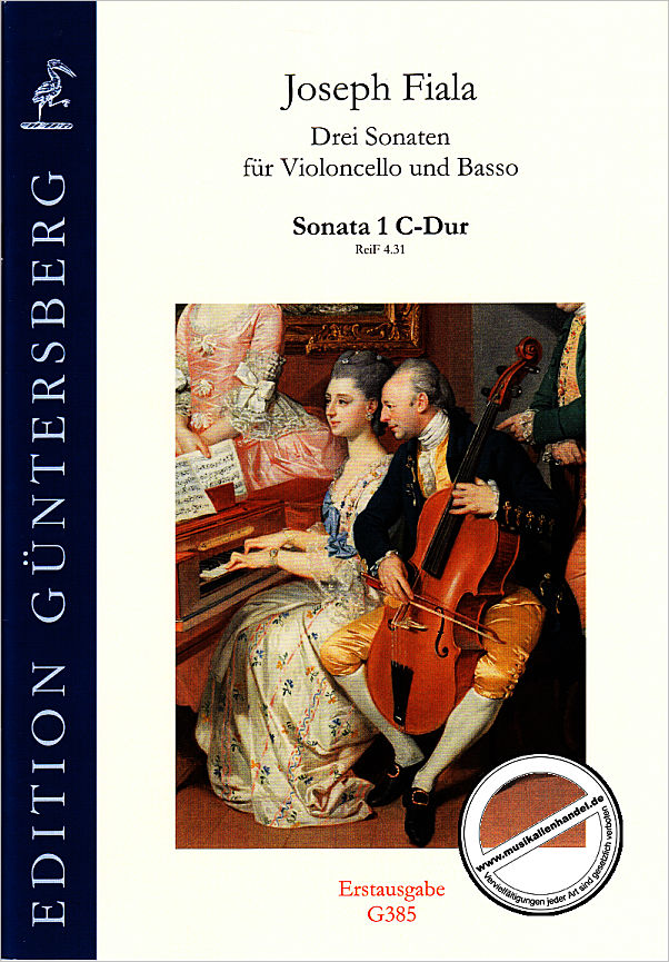 Titelbild für GUENTER -G385 - Sonate 1 C-Dur