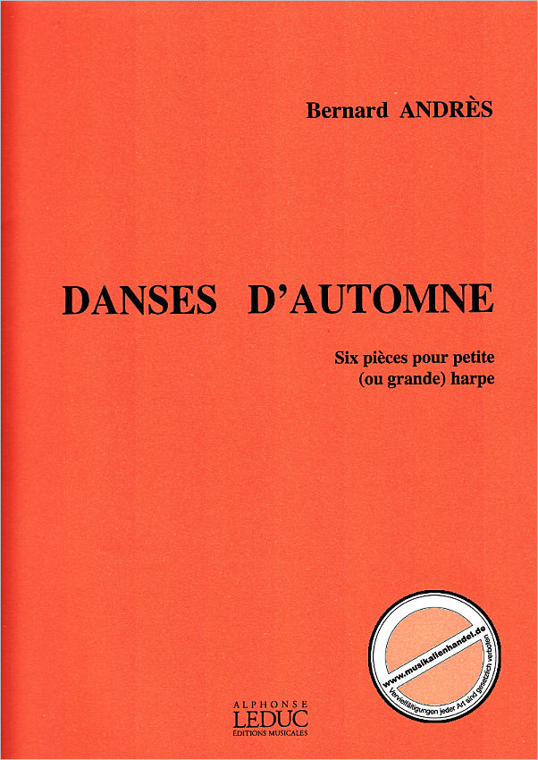 Titelbild für HA 9611 - DANSES D'AUTOMNE - 6 PIECES