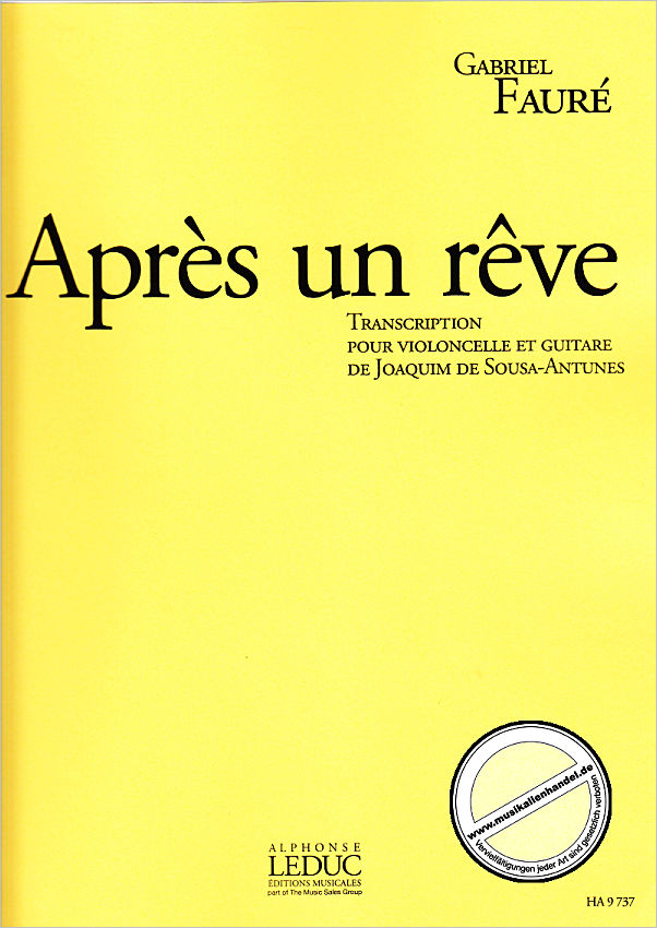 Titelbild für HA 9737 - APRES UN REVE