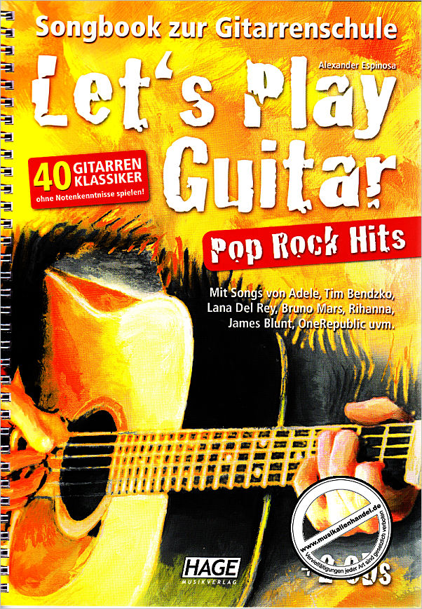 Titelbild für HAGE 3851 - LET'S PLAY GUITAR - POP ROCK HITS