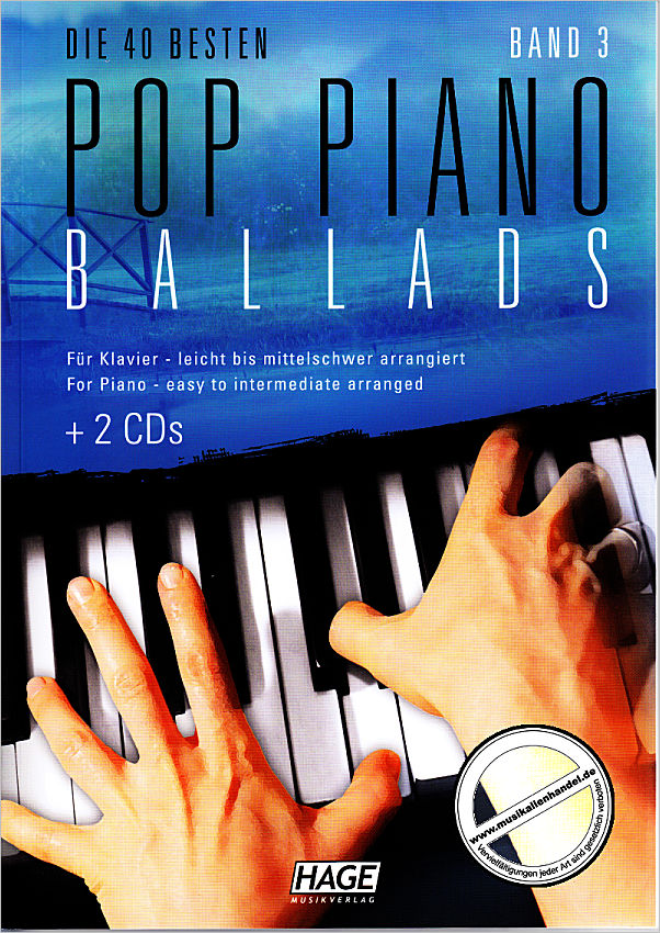 Titelbild für HAGE 3859 - DIE 40 BESTEN POP PIANO BALLADS 3