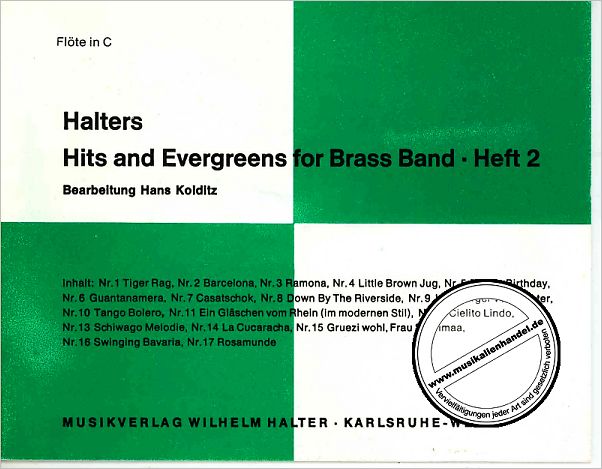 Titelbild für HAL 2155-FL - HALTERS HITS + EVERGREENS 2