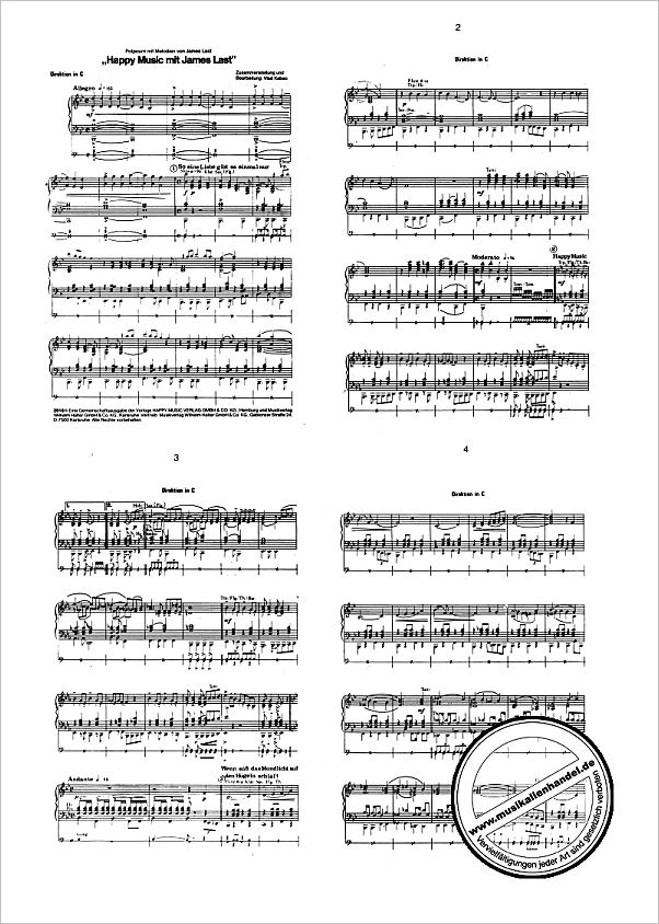 Titelbild für HAL 2618 - HAPPY MUSIC MIT JAMES LAST - MEDLEY
