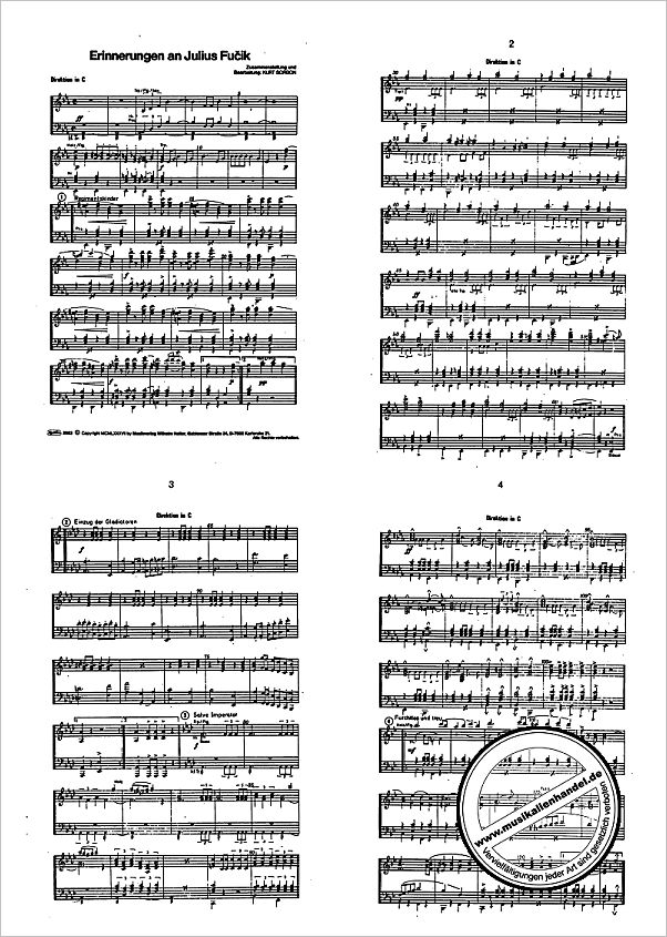Titelbild für HAL 2983 - ERINNERUNGEN AN JULIUS FUCIK POTPOURRI