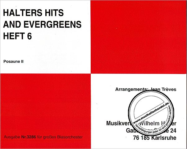 Titelbild für HAL 3286-POS2C - HALTERS HITS + EVERGREENS 6