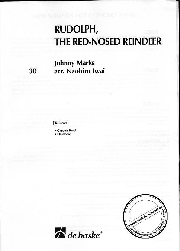 Titelbild für HASKE 920412 - RUDOLPH THE RED NOSED REINDEER