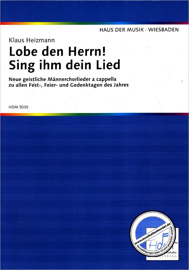 Titelbild für HDM 5035 - LOBE DEN HERRN SING IHM DEIN LIED