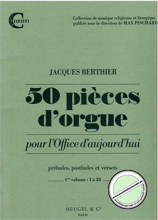 Titelbild für HE 32752 - 50 PIECES D'ORGUE 1 - CINQUANTE